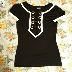 Bebe Chain Button Shirt